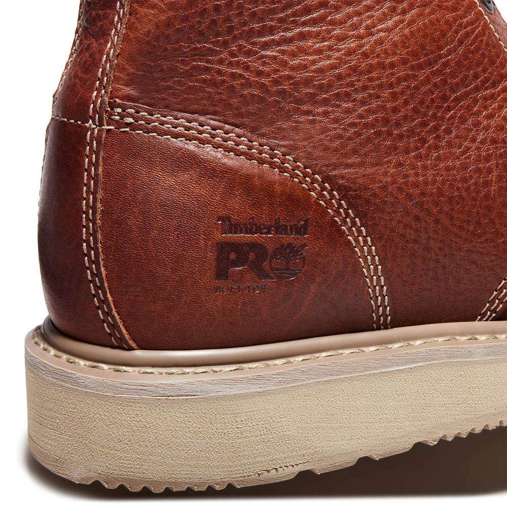 Bocanci De Muncă Timberland Barbati Maro - Pro® Barstow Wedge Moc Soft Toe - Romania - VLIMXB704